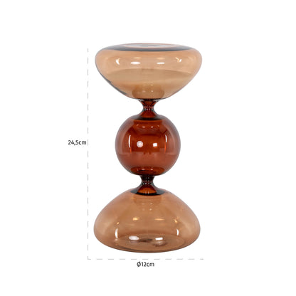 Richmond Möbel | Dekoratives Objekt Elba hourglass | Brown