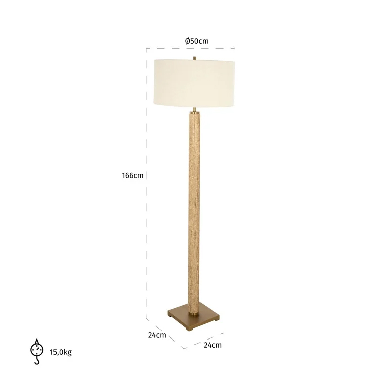 Stehlampe Lorén (natur)