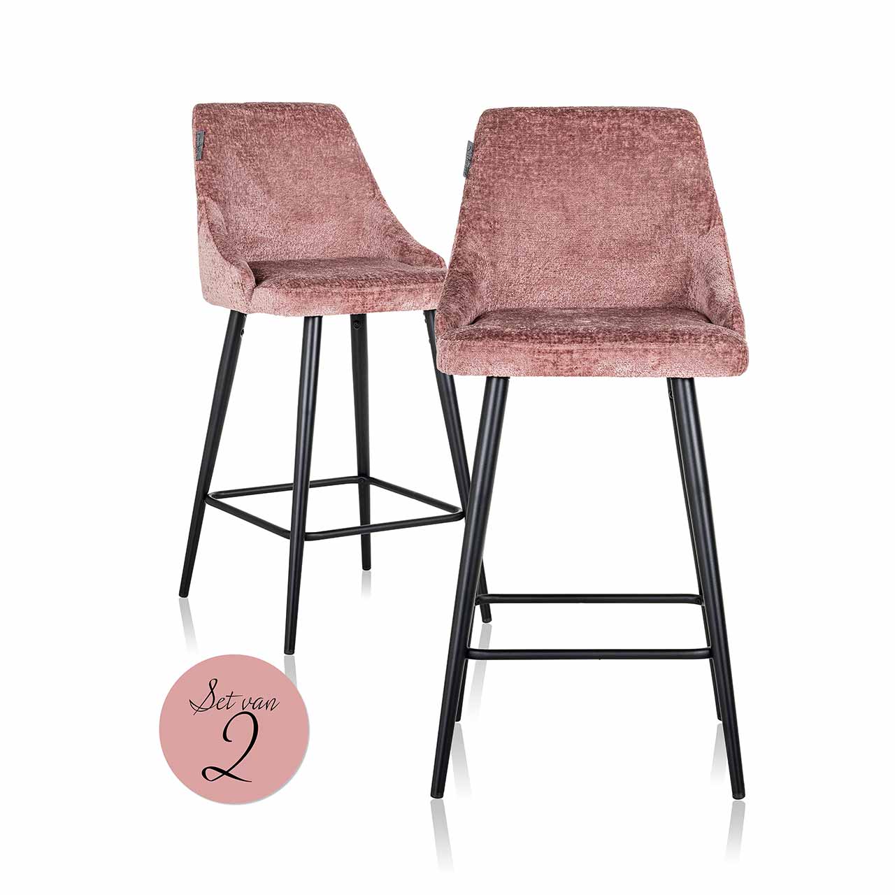 Thekenstuhl Brooke 2er-Set (rosa) Thekenstuhl Brooke 2er-Set (rosa)