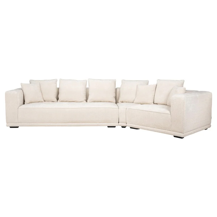 Lusso | Sofa 4-Sitzer aus Chenille (beige)