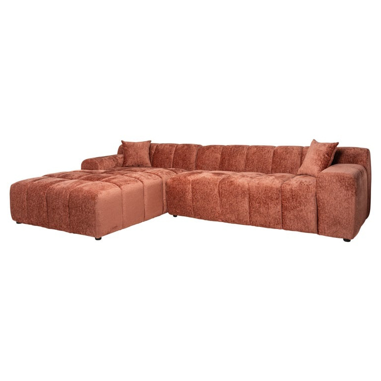 Cube | Sofa 3-Sitzer mit Lounge links (koralle) Cube | Sofa 3-Sitzer mit Lounge links (koralle)