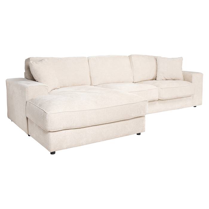 Sofa Santos lounge left + 2,5-seater (Niagara 902 beige) Sofa Santos lounge left + 2,5-seater (Niagara 902 beige)