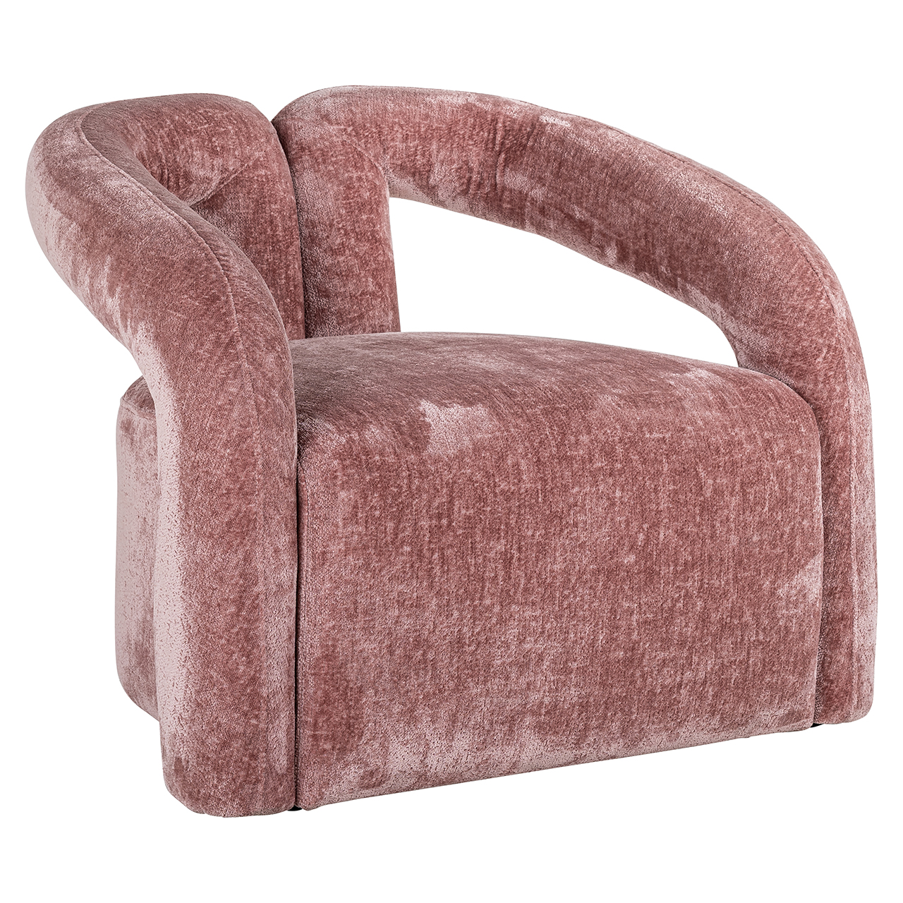 Sessel Dana aus Chenille (rosa) Sessel Dana aus Chenille (rosa)
