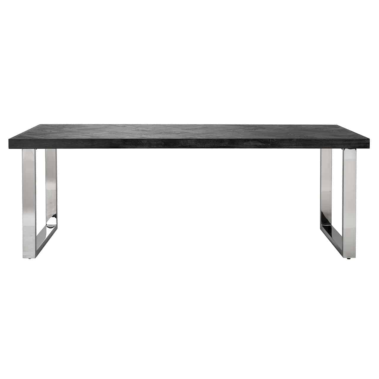 Blackbone (Silver) | Esstisch (schwarz rustikal)