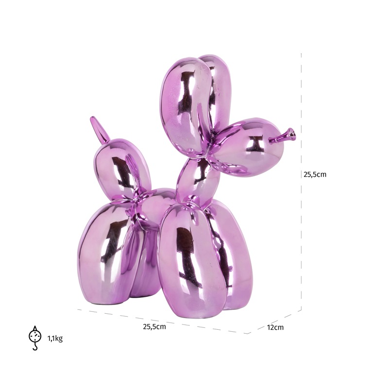 Richmond Decoration | Deko-Objekt Hund (rosa)