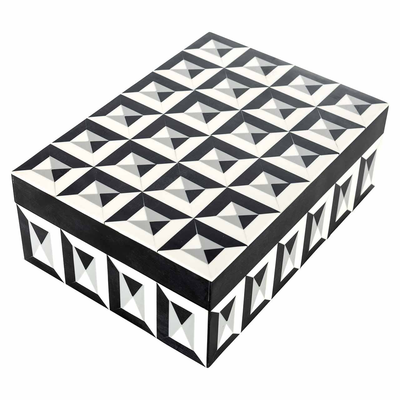Richmond Decoration | Schmuckbox Licia (schwarz/weiß) L