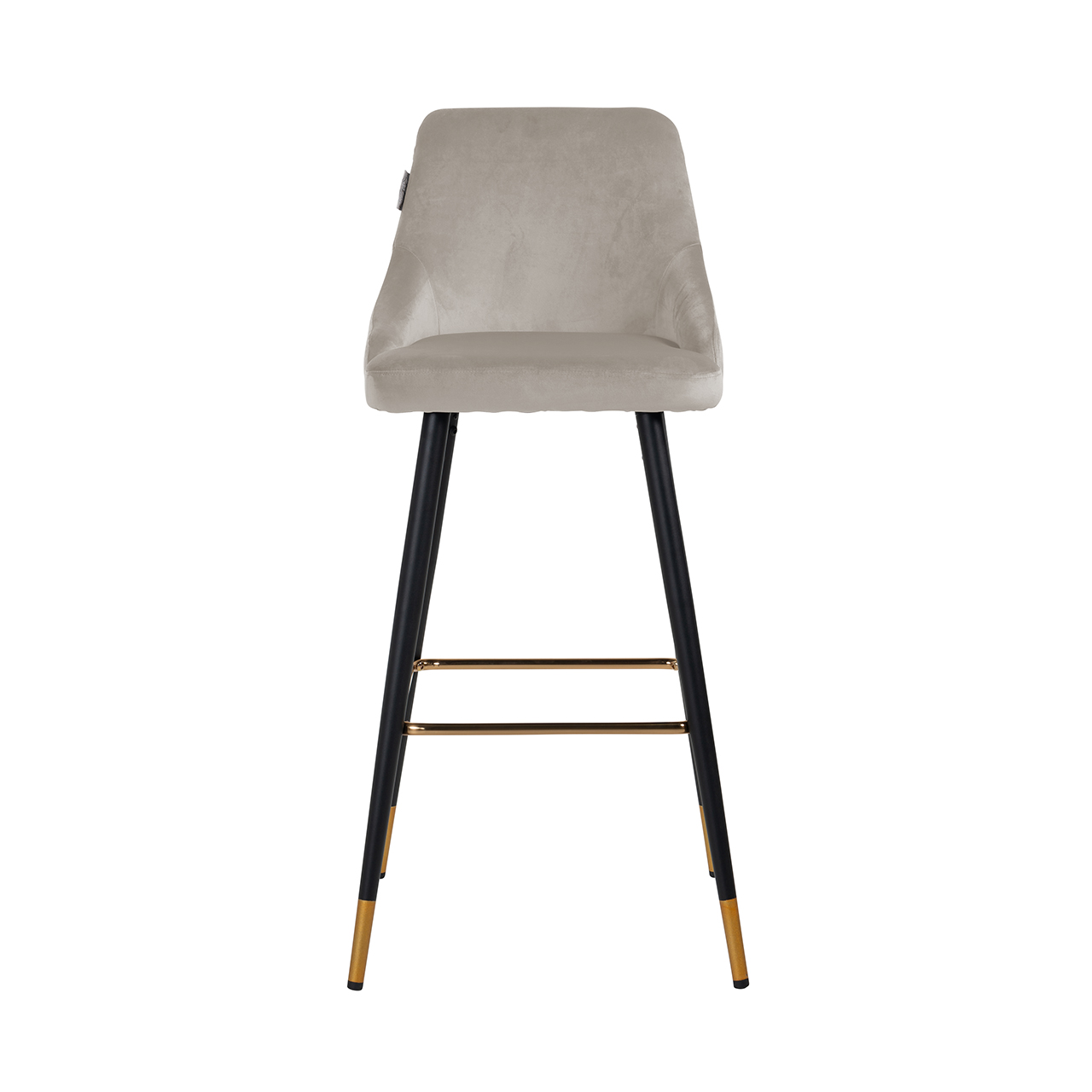 Barhocker Imani aus Samt (khaki)