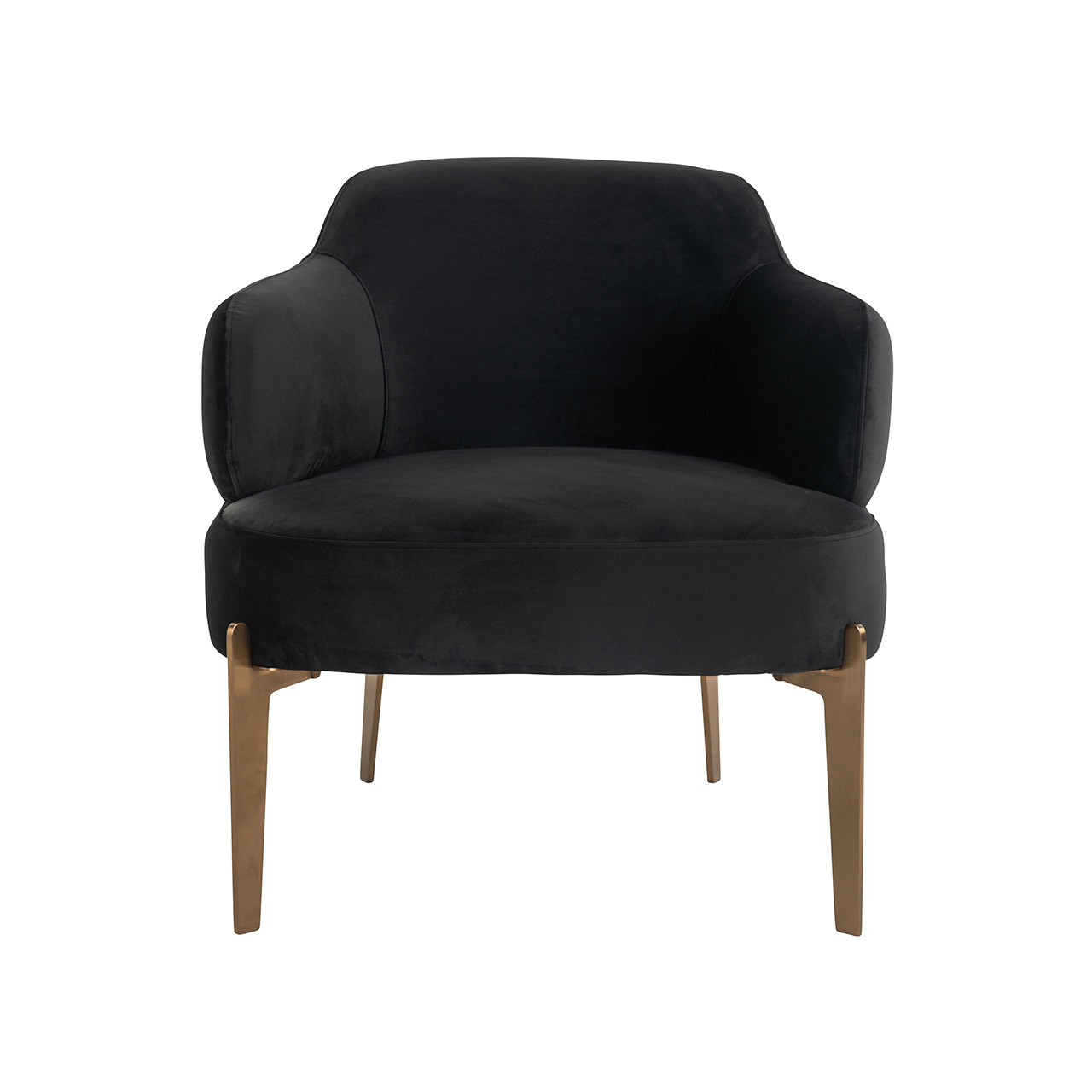 Sessel Venus aus Samt (anthrazit)