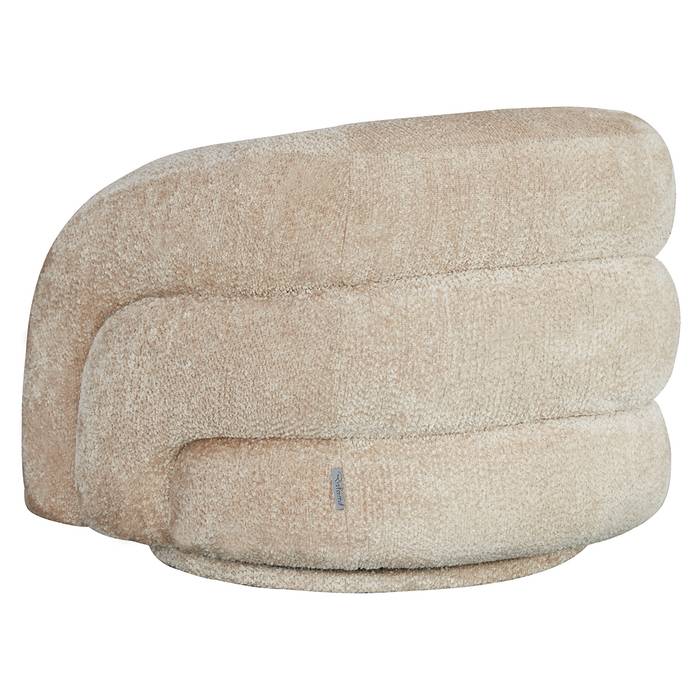 Das Bild zeigt den Drehstuhl Arcus (lovely beige) schräg von der Seite.