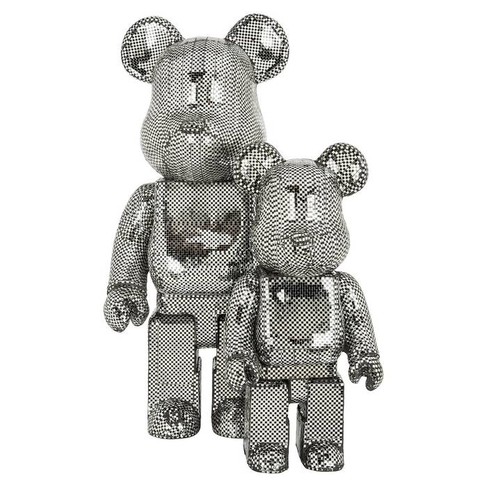 Richmond Decoration | Deko-Objekt Bär (silber) S Das kleine Bären-Dekoobjekt aus hochwertigem Material , steht mit einer größeren Version