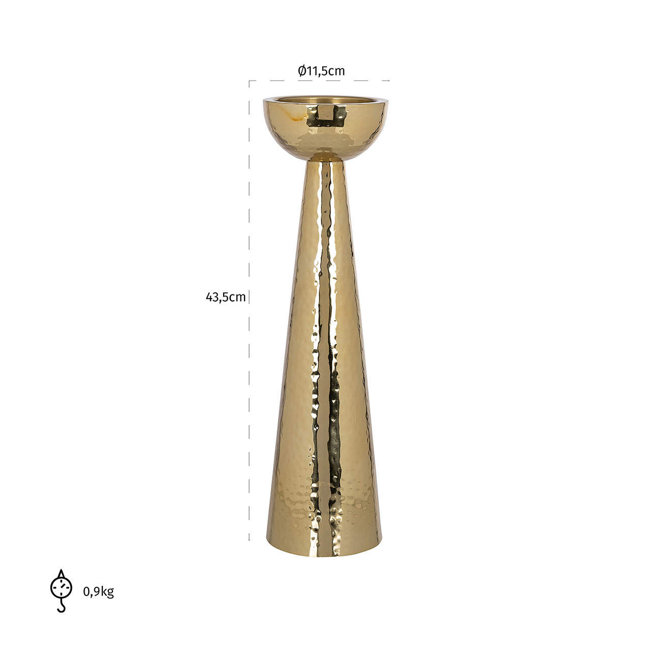 Richmond Decoration | Kerzenhalter Lizz (gold) L