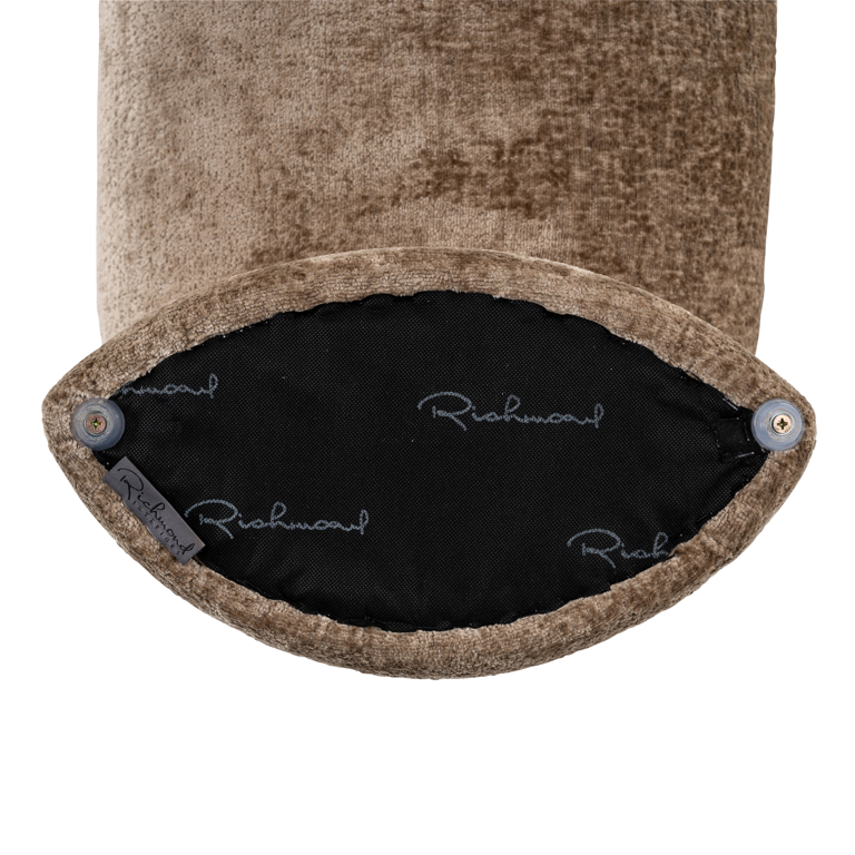 Sitzbank Fargo aus Chenille (taupe)