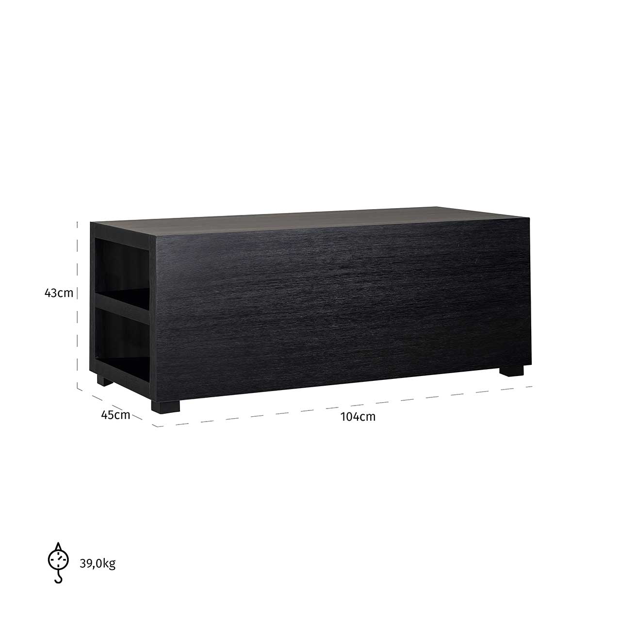 Oakura | Couchtisch (schwarz)