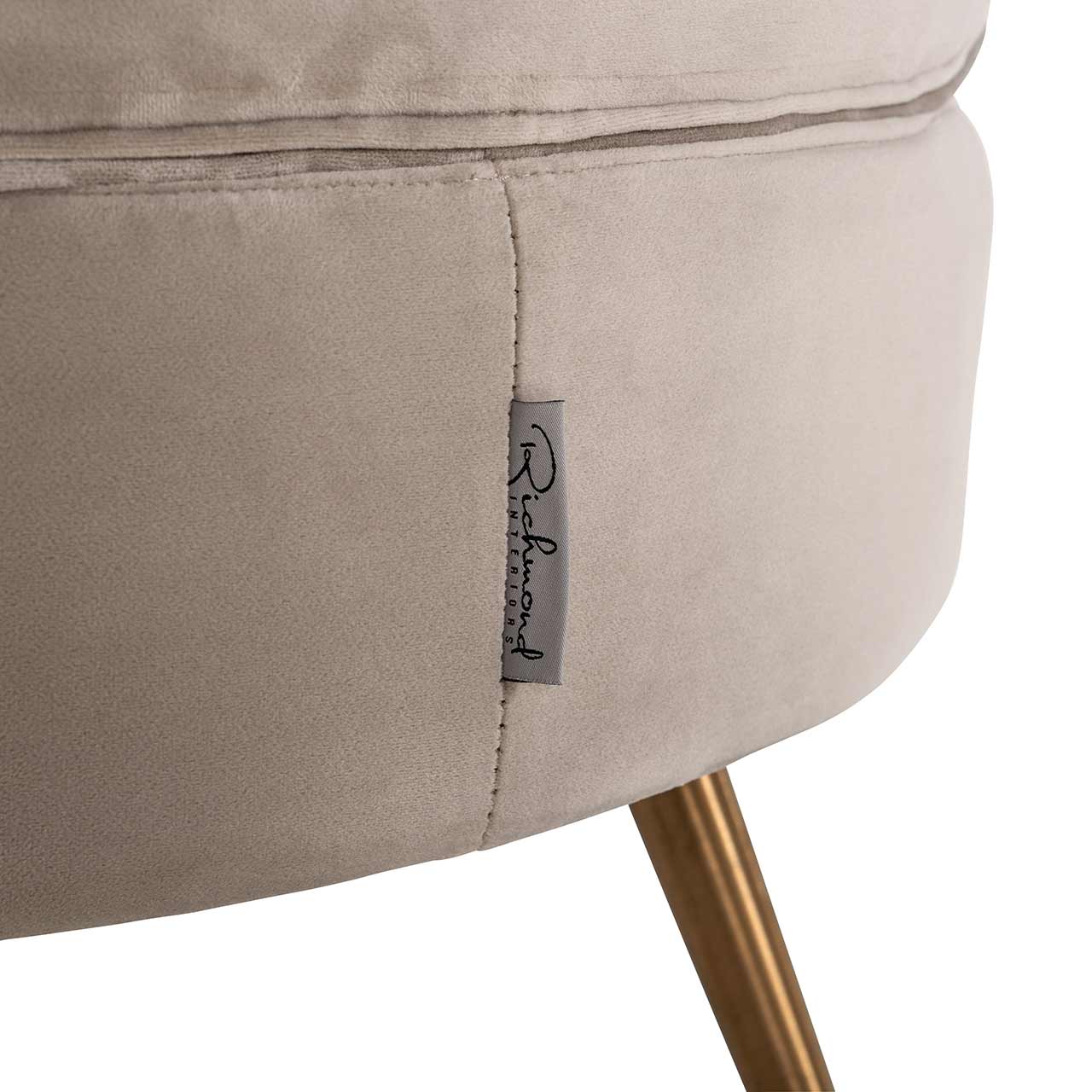 Sessel Hazel aus Samt (khaki) Sessel Hazel aus Samt (khaki)