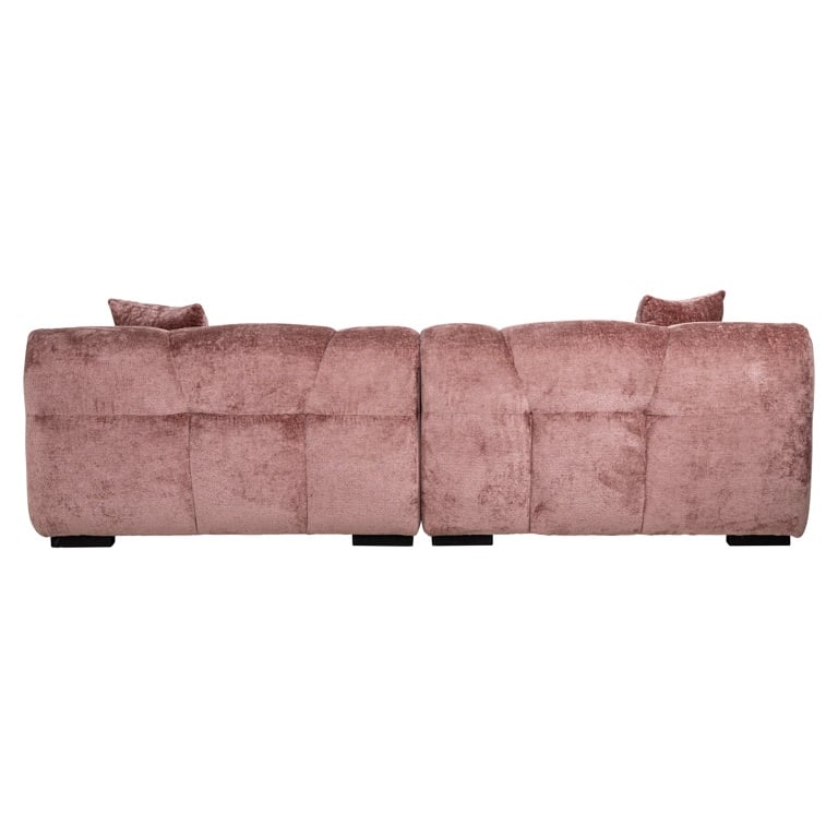 Sofa Charelle aus Chenille (rosé)