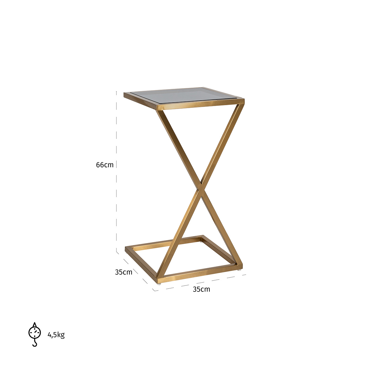 Paramount | Beistelltisch (gold)