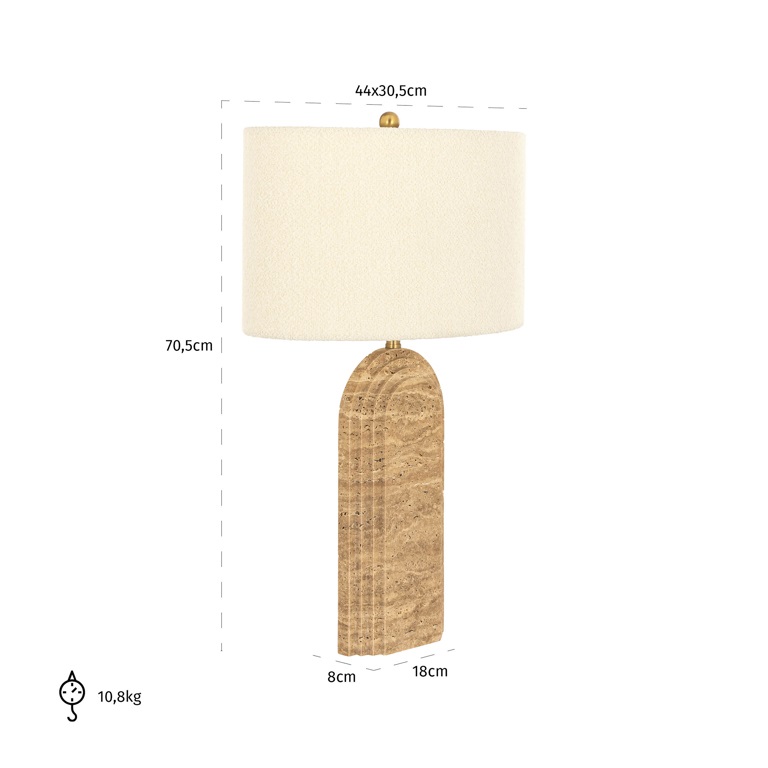 Tischlampe Nila (natur)
