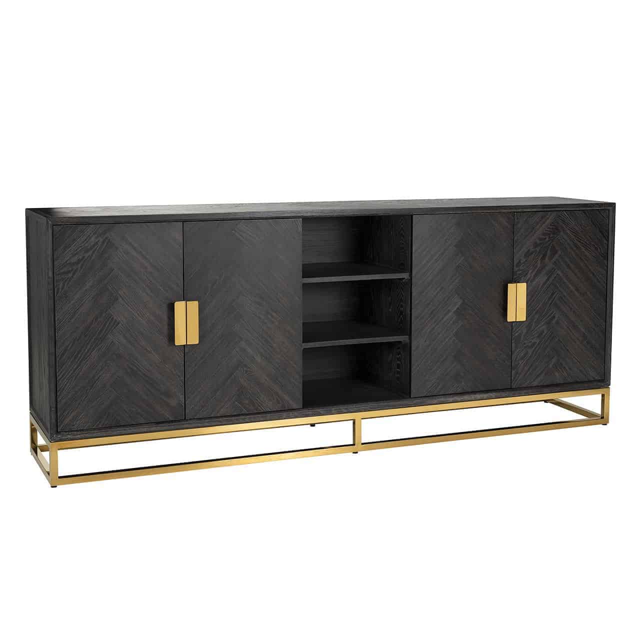 Blackbone | Sideboard mit 4 Türen und 1 Regal (rustikal)