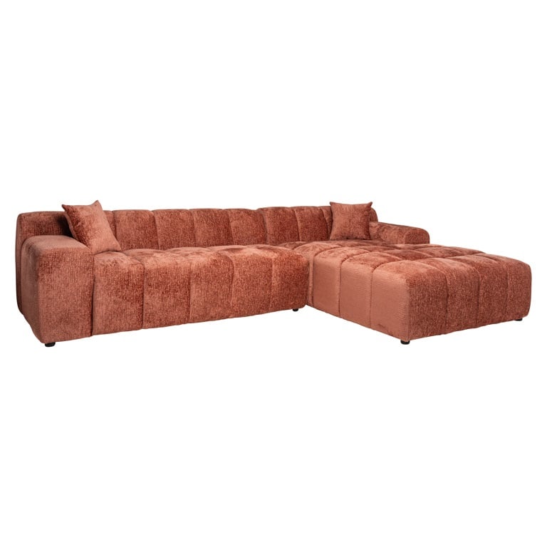 Cube | Sofa 3-Sitzer mit Lounge rechts (koralle) Cube | Sofa 3-Sitzer mit Lounge rechts (koralle)