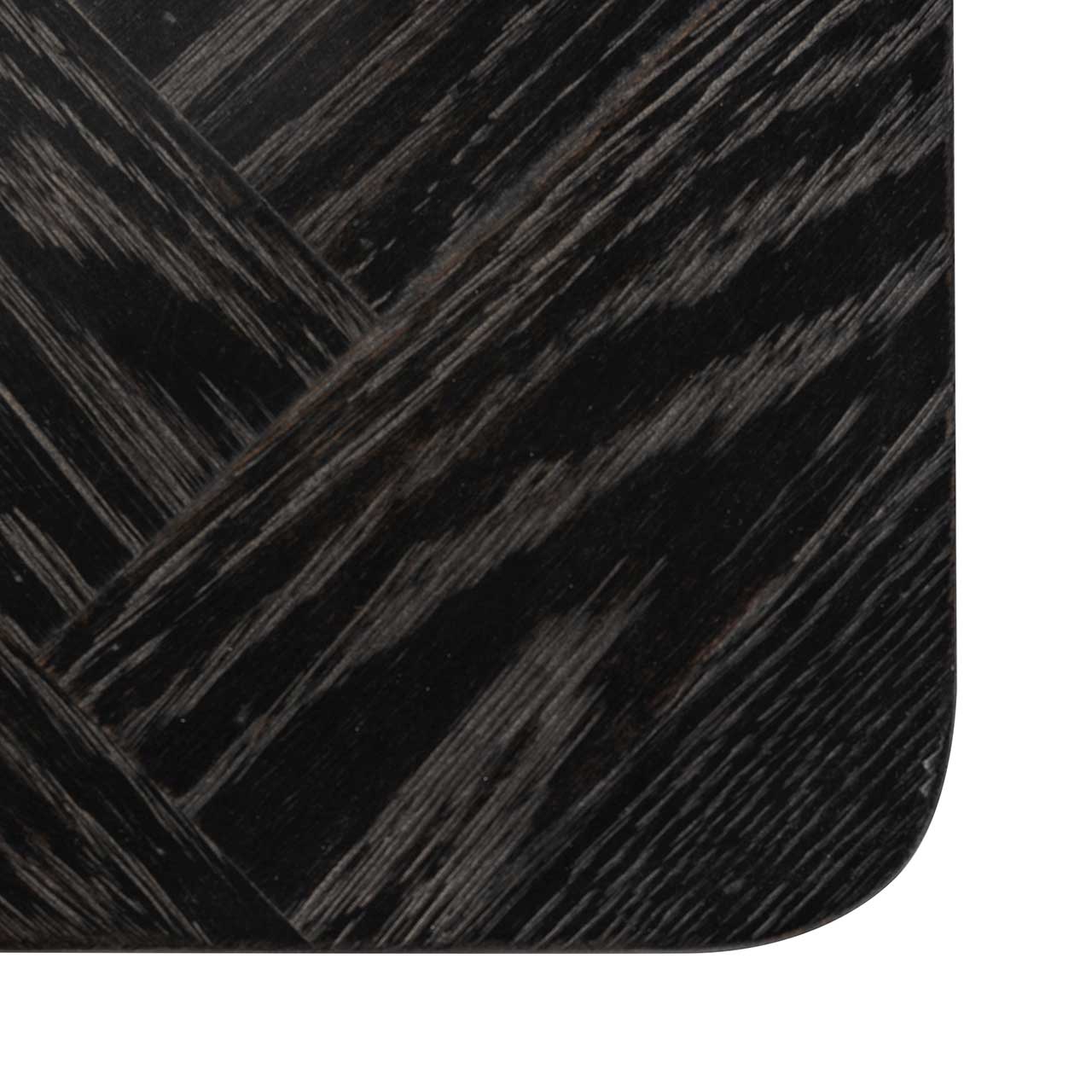 Blackbone (Brass) | Schreibtisch mit 1 Schublade (schwarz rustikal)