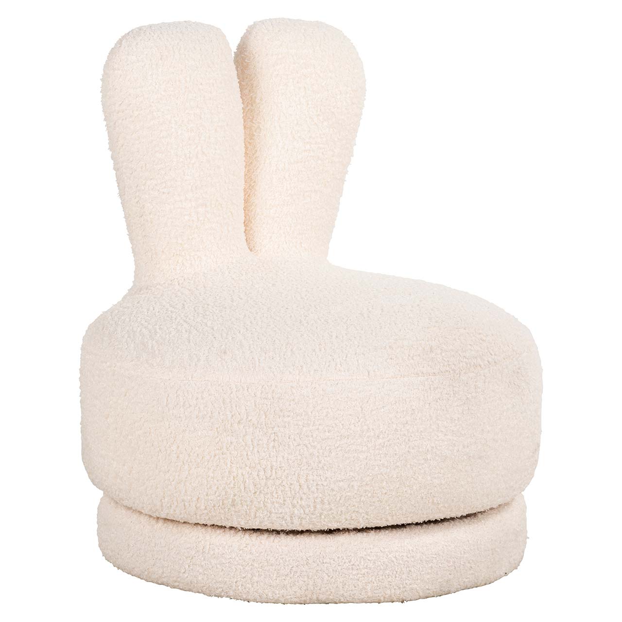 Sessel Bunny aus Teddy für Kinder (weiß)