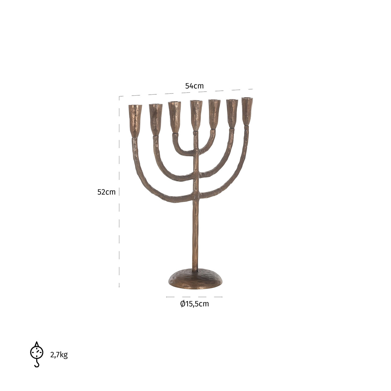Richmond Decoration | Kerzenhalter Femm (burshed gold)