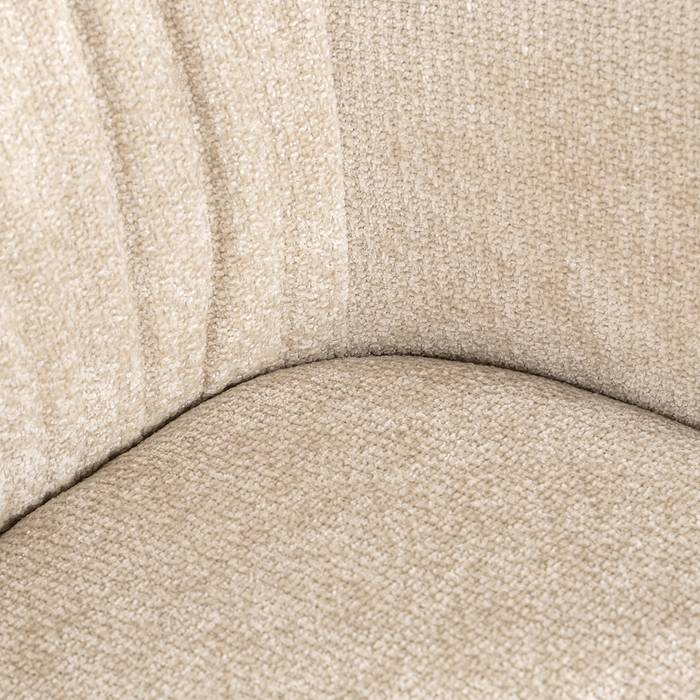 Drehstuhl Madeline (Unicorn 11 cream) Drehstuhl Madeline (Unicorn 11 cream), frontal aufgenommen. Modernes und elegantes Design, ideal für stilvolle Wohnräume mit Detailaufnahme