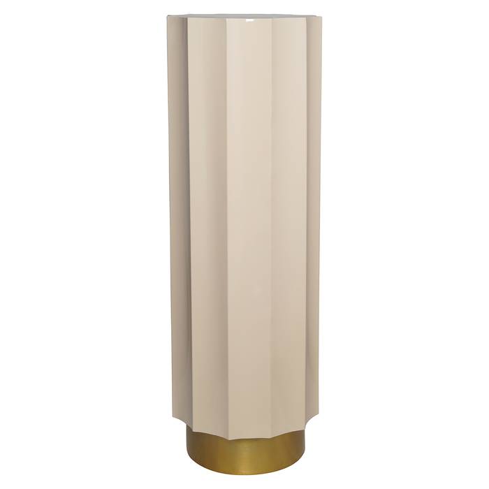 Saeule Isabelle (beige), von vorne aufgenommen. Modernes und elegantes Design