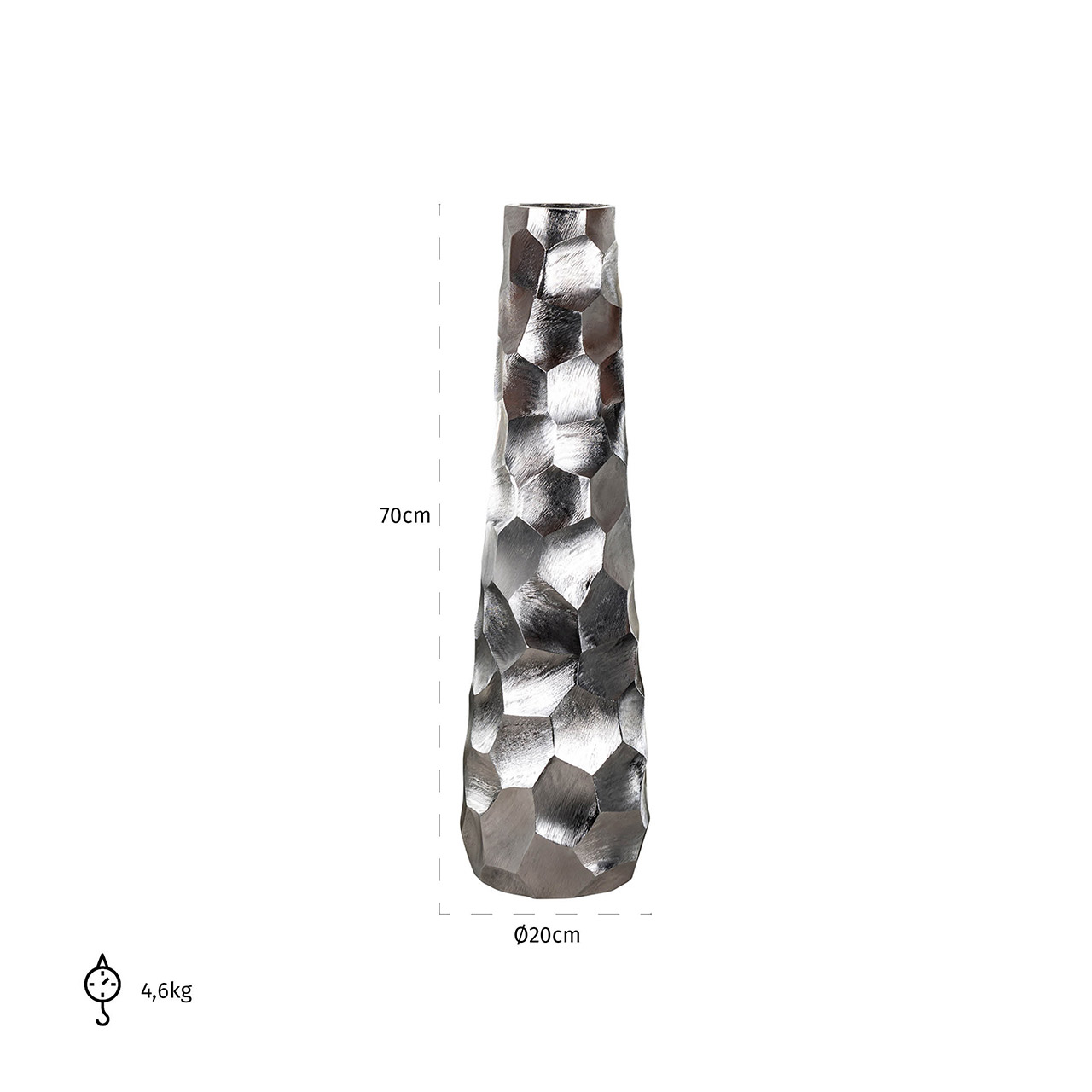 Richmond Decoration | Vase Callisto (silber) 