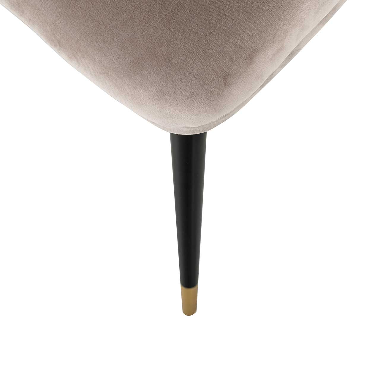 Stuhl Alicia aus Samt (khaki) Stuhl Alicia aus Samt (khaki)