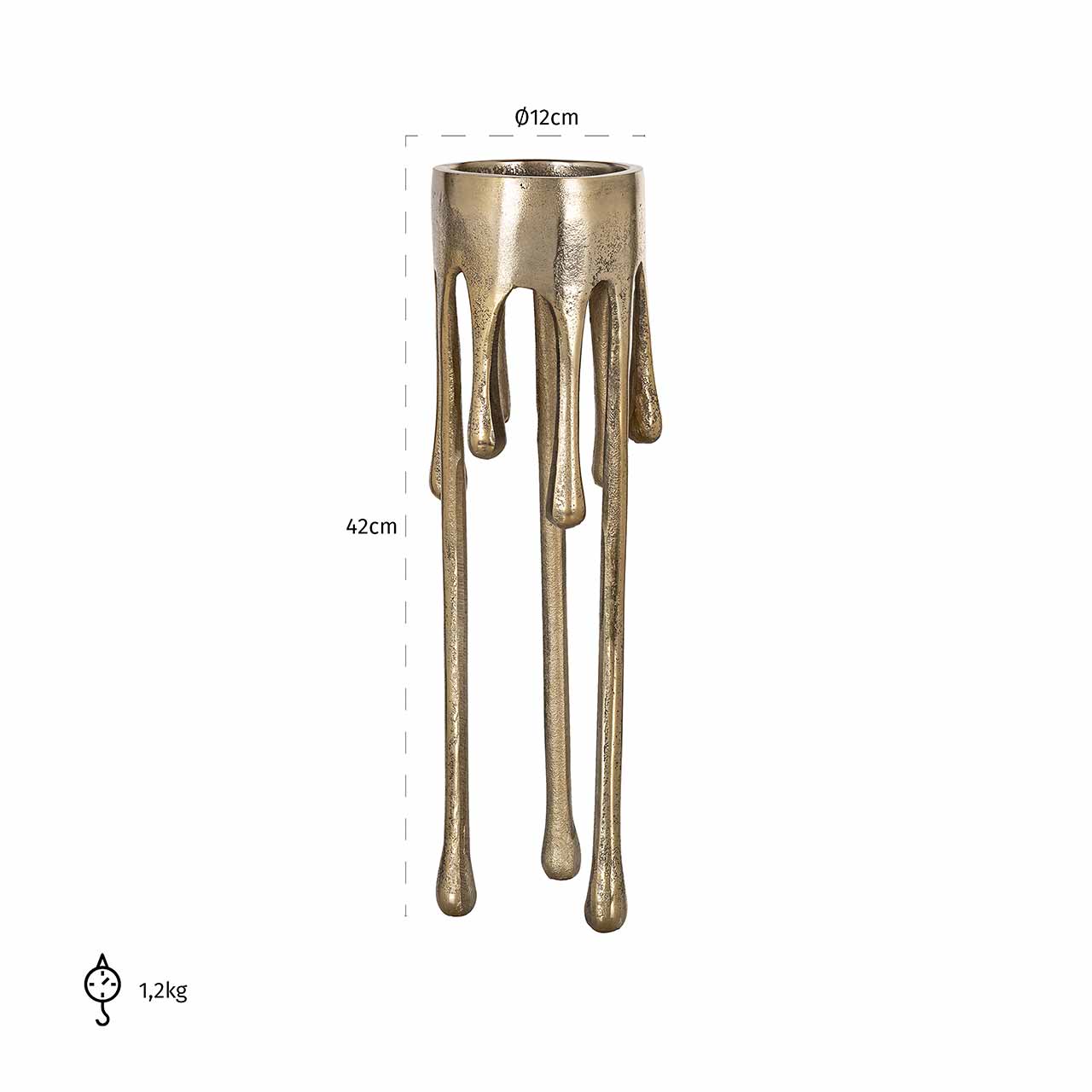 Richmond Decoration | Kerzenhalter Lorin (brushed gold) L