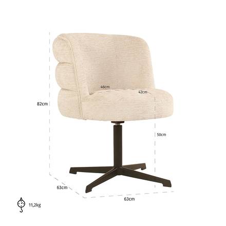 Stuhl Chadwick (cream fusion)