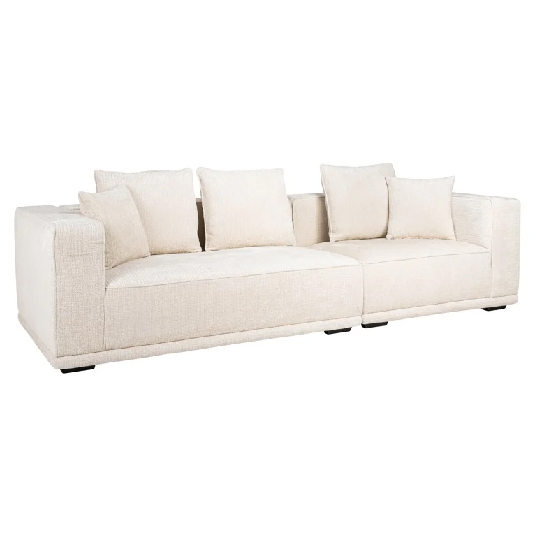 Lusso | Sofa 3-Sitzer aus Chenille (beige) Lusso | Sofa 3-Sitzer aus Chenille (beige)