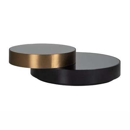 Couchtisch Slice (schwarz/gold)