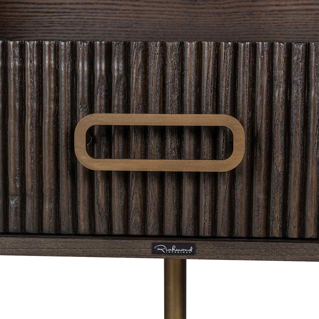 Luxor | TV Anrichte mit 2 Türen und 1 Schublade (braun) Luxor | TV Anrichte mit 2 Türen und 1 Schublade (braun)