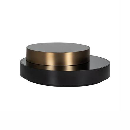 Couchtisch Slice (schwarz/gold)