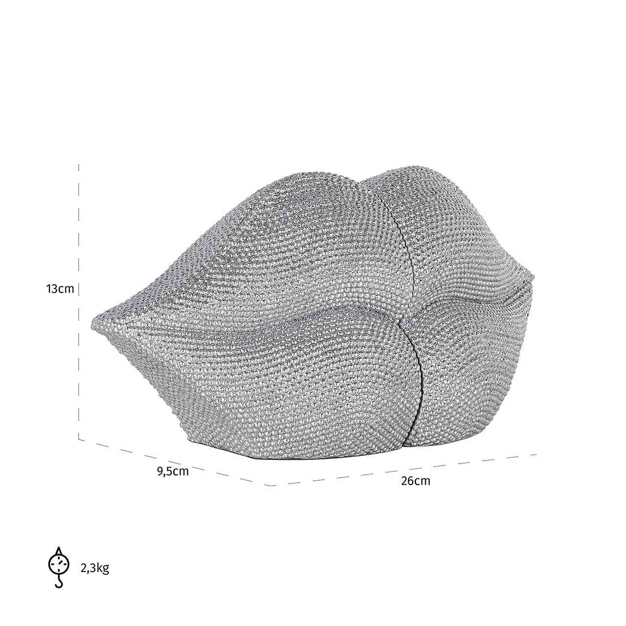 Richmond Decoration | Deko-Objekt Buchständer Kiss (silber)