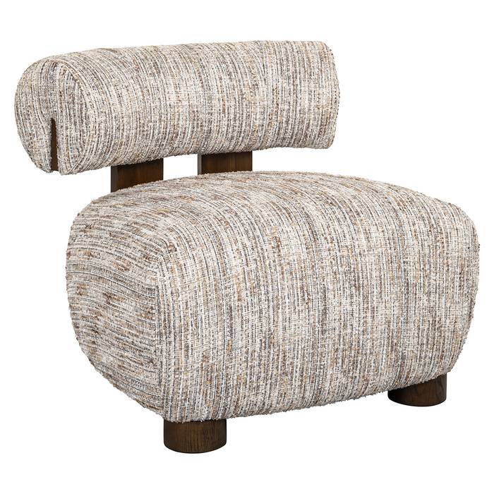 Sessel Arabella (Greige coco) Sessel Arabella (Greige coco), seitlich frontal aufgenommen. Modernes und elegantes Design, ideal für stilvolle Wohnräume