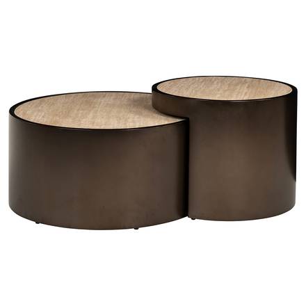 Couchtisch Ronson 2er-Set (Beige)