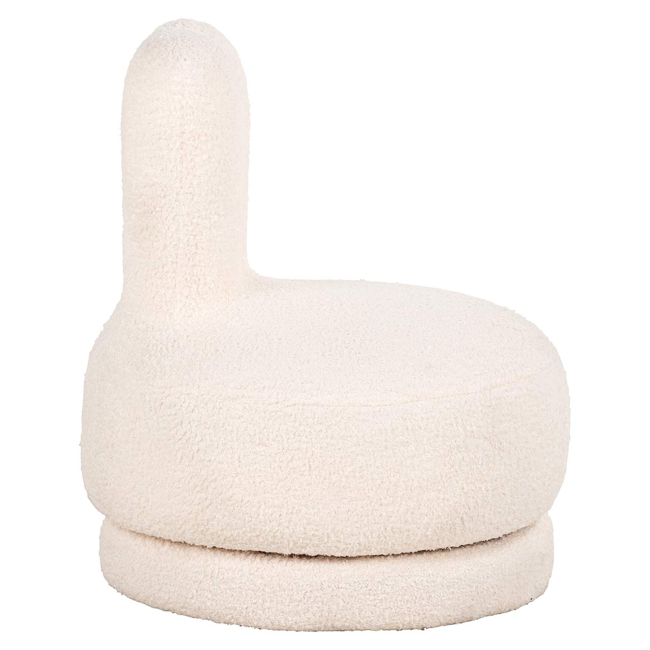 Sessel Bunny aus Teddy für Kinder (weiß)