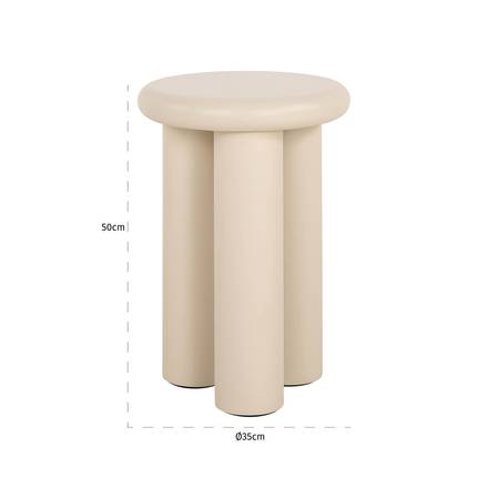 Beistelltisch Elbaz 35Ø (Beige)