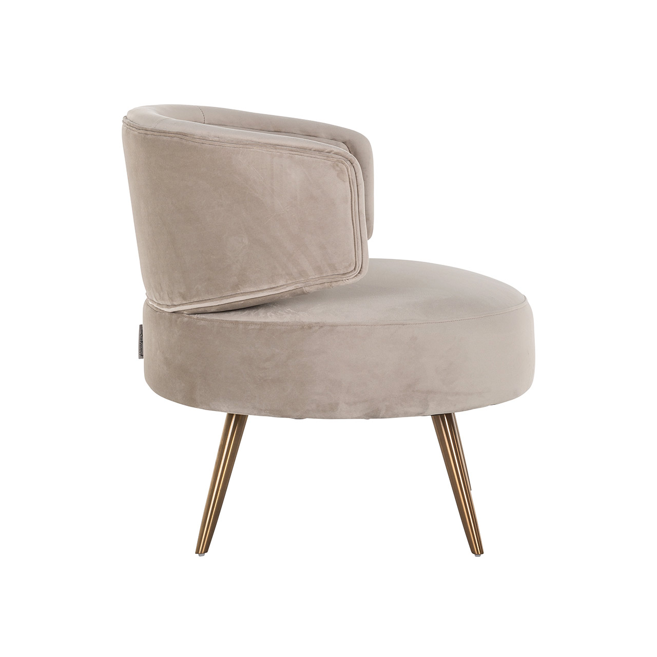 Sessel Hazel aus Samt (khaki) Sessel Hazel aus Samt (khaki)
