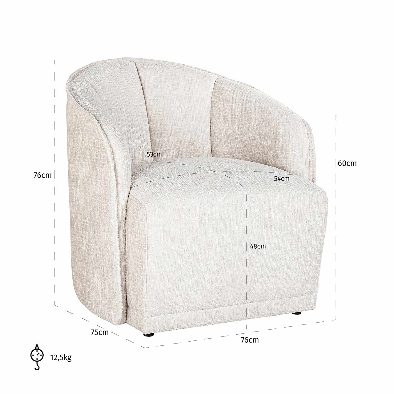 Sessel Maryse (creme) Sessel Maryse (creme)