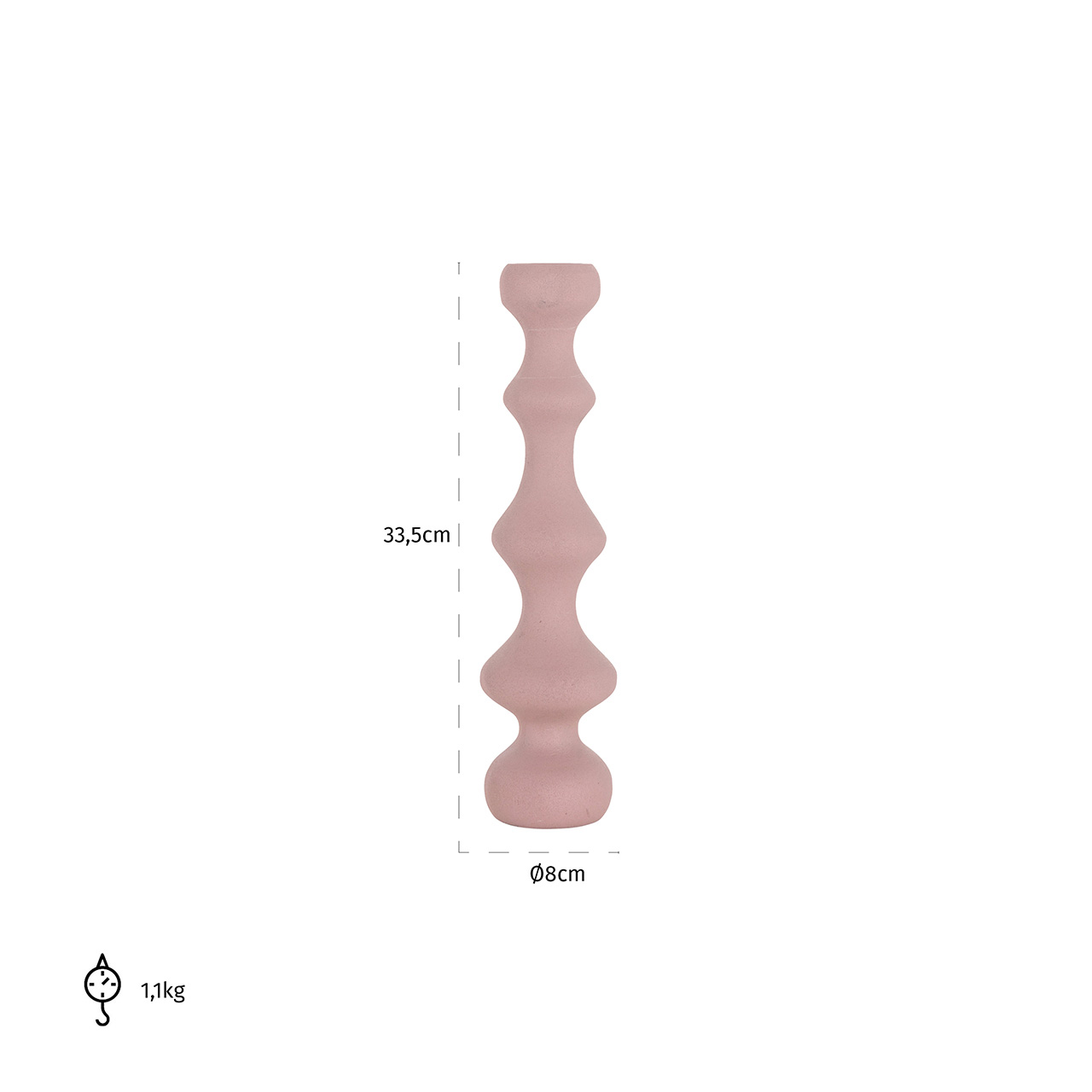 Richmond Decoration | Kerzenhalter Bijou (pink) L