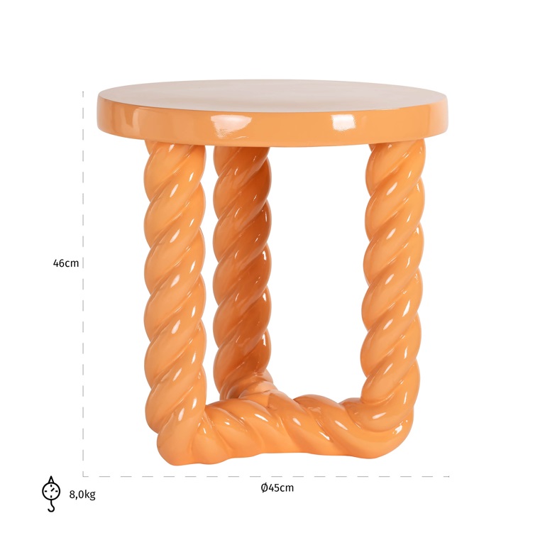 Beistelltisch Rosly (orange) 