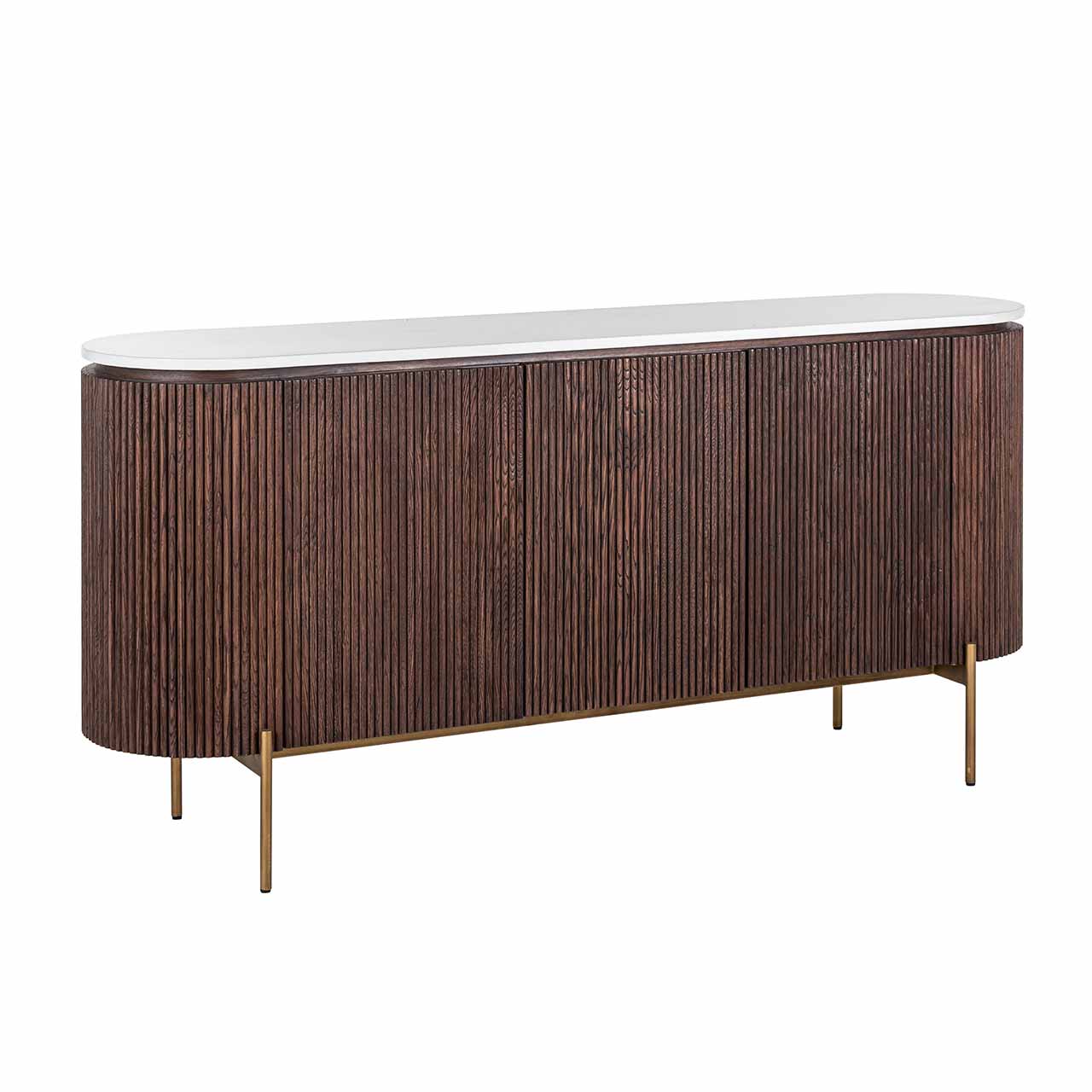 Barkley | Sideboard Barklex mit 3 Türen (brushed gold) Barkley | Sideboard Barklex mit 3 Türen (brushed gold)