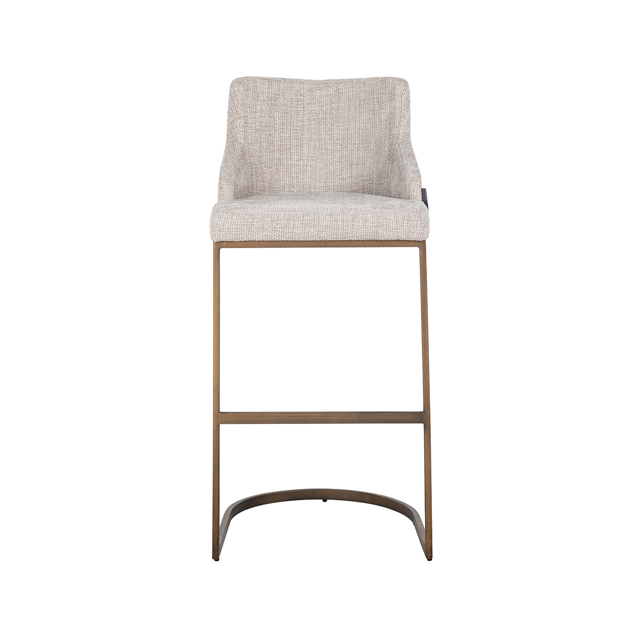 Barhocker Bolton (natur/brushed gold)