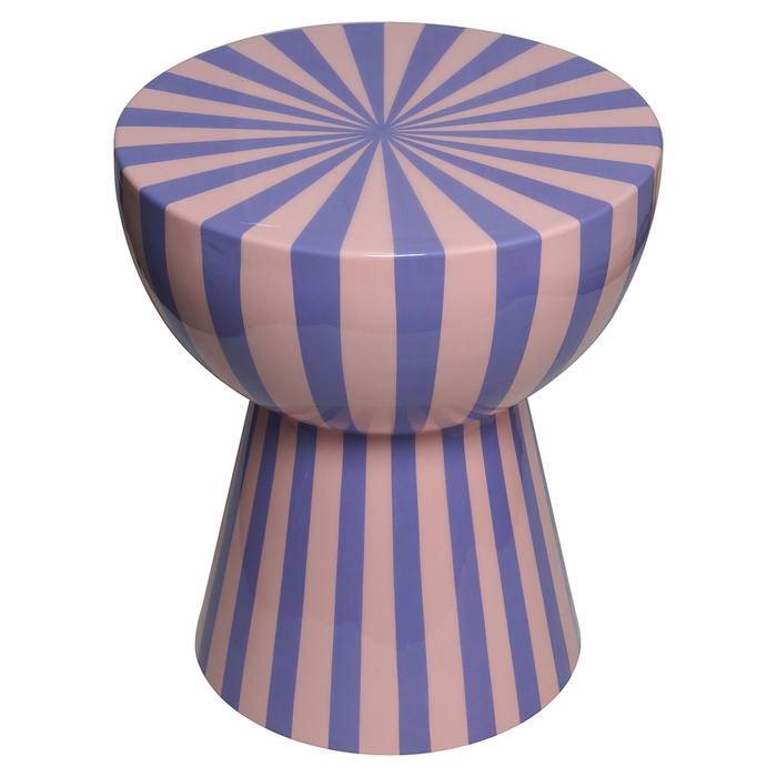 Beistelltisch Valeria (rosa), von oben aufgenommen. Modernes und elegantes Design