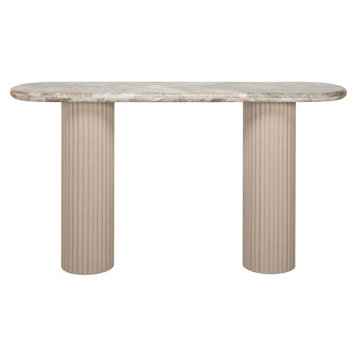 Ablagetisch Coronel, frontal aufgenommen. Modernes und elegantes Design