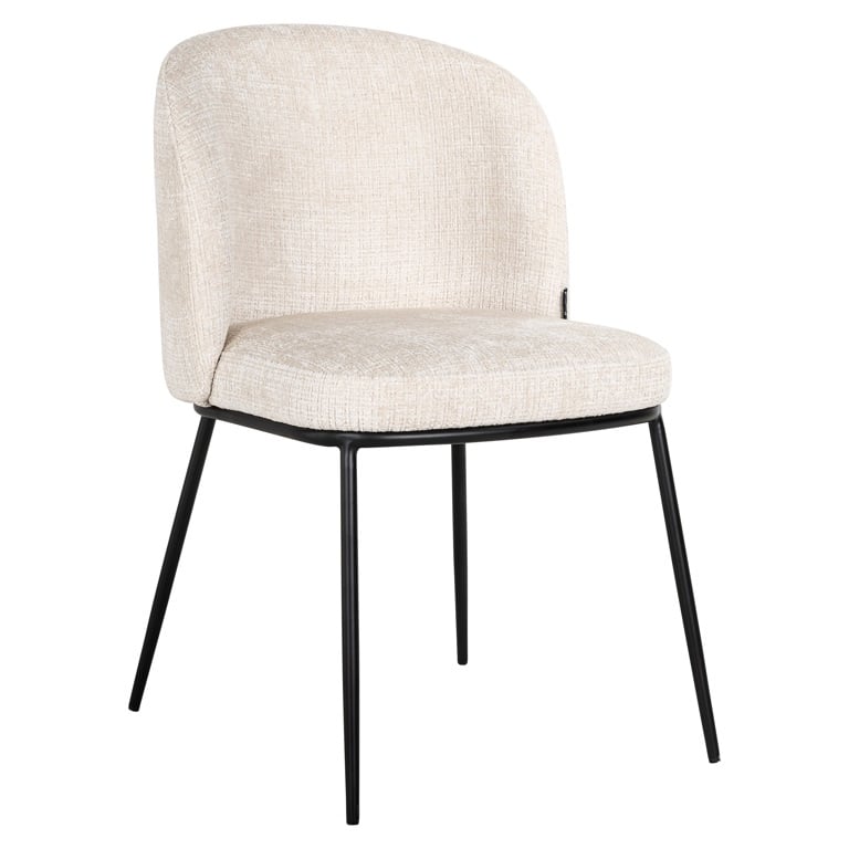 Stuhl Elvi aus Chenille (beige) Stuhl Elvi aus Chenille (beige)